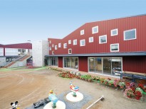 上田市立塩田中学校駐輪場の施工事例・実績写真